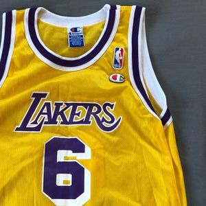 Vintage champion Eddie Jones laker jersey size L